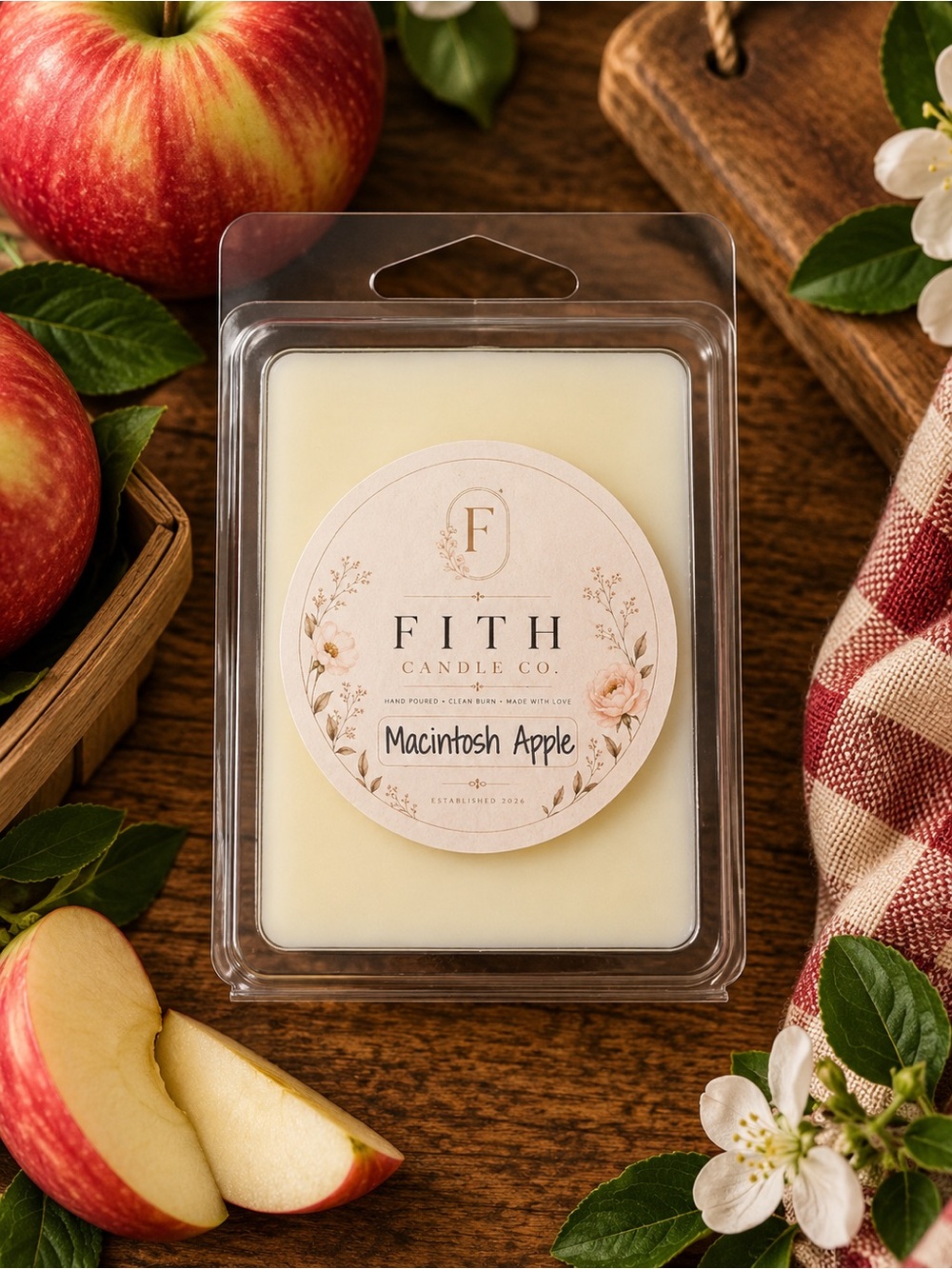 Macintosh Apple Organic Soy Artisan wax melts
